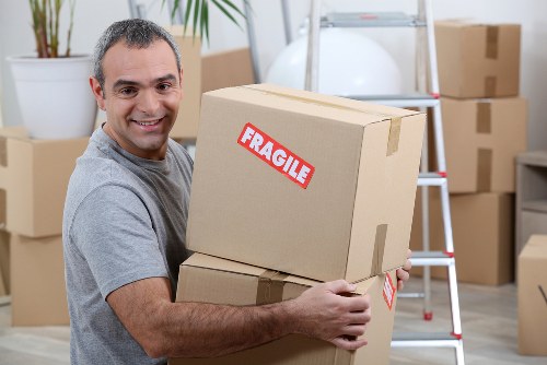 Prepared moving boxes and furniture for removal truck hire