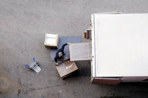 Packed moving boxes ready for a local house removal in Elephant and Castle