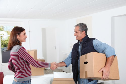 Worker assessing risks before a removals job