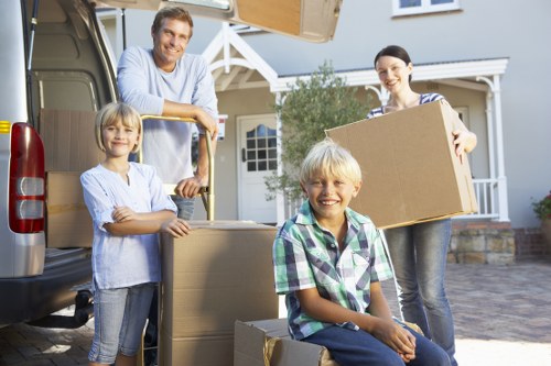 Local man with van service helping with urban moving needs