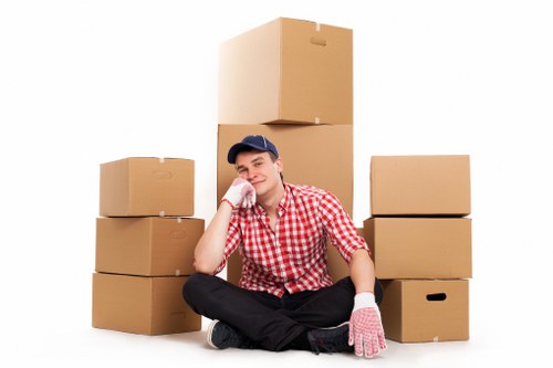 Van being used for furniture collection and delivery